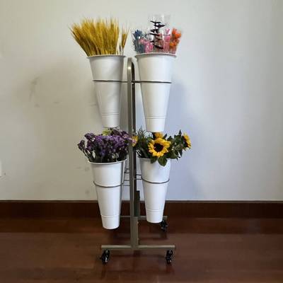 摆摊鲜花架展示架花店花架卖花可移动架子醒花桶架仿真花艺兰花架