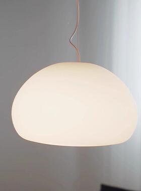 丹麦室云奶朵白色玻PBV璃吊灯油风式简日约现代卧书房床头餐厅水