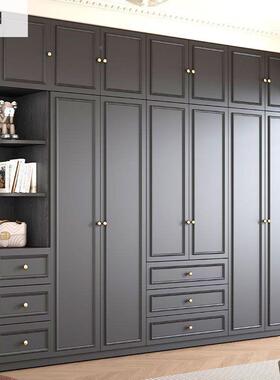 中古风复黑色衣衣柜家用暗黑系经典古美式户卧10015606室小型成品