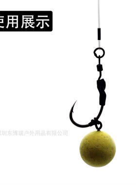 欧式鲤鱼钩反底钓手研驼背钩歪嘴有倒刺鱼钩带圈S鲤草青鱼钩钓巨