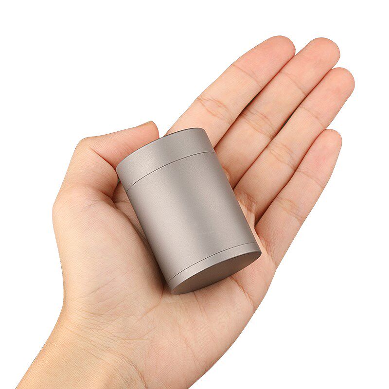 便携式药盒分装茶叶罐密封罐纯钛旅行茶叶盒O随身储存罐空罐钛合,餐饮具,茶叶罐,淘宝优惠券,粉丝福利购,淘宝优惠卷