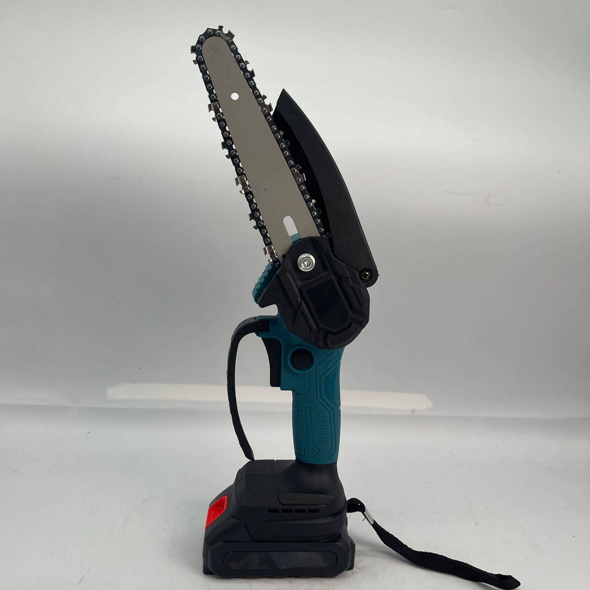 4寸6寸家用电链锯充电式小型锂电锯家用迷你手持无绳修枝锯伐木锯