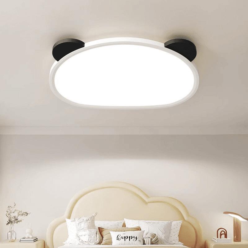 熊猫护眼灯全光谱超薄吸顶灯现代简约新款卧室书房儿童房间灯具