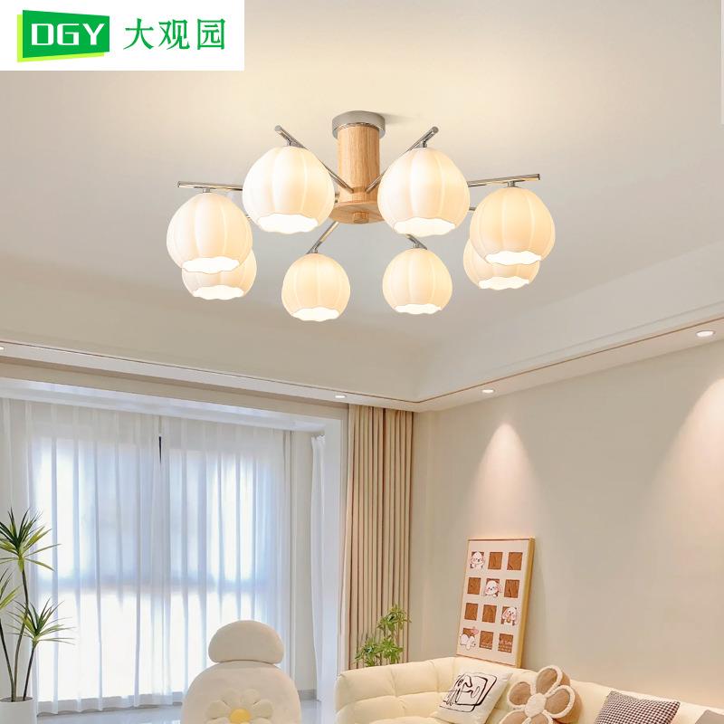 客厅吊灯简约现代客厅主灯led灯具客厅灯奶油餐厅大灯卧室灯335