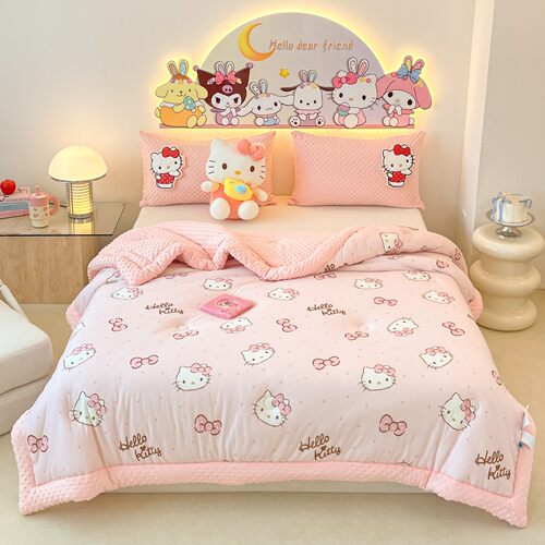 kt猫秋冬卡通学生宿舍被子