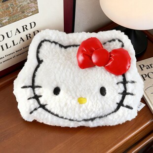 哈喽kt猫卡通可爱电热水袋Kitty毛绒电暖手宝生理期姨妈电热水袋