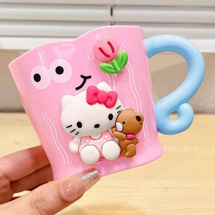 HelloKitty儿童漱口杯子家用可爱凯蒂猫刷牙杯洗漱杯男孩女孩牙缸