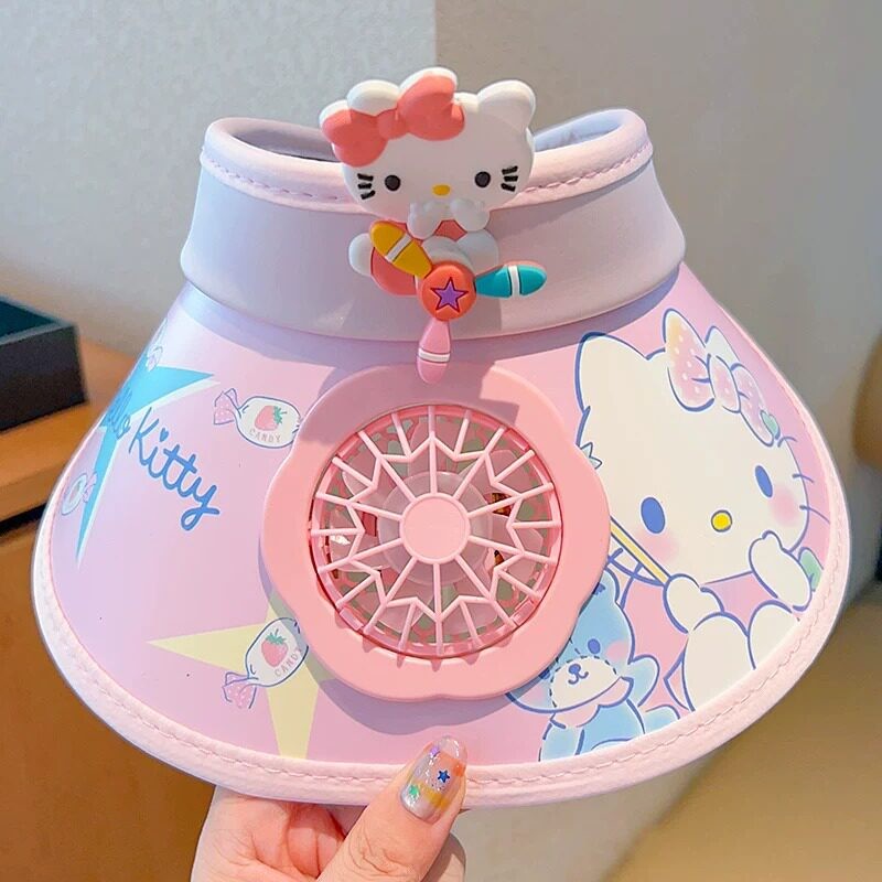 kitty猫儿童防晒遮阳帽夏季
