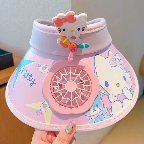 kitty猫儿童防晒遮阳帽夏季