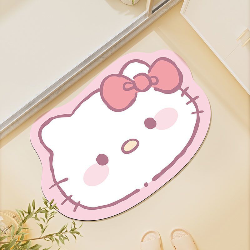哈喽kitty卡通卫生间浴室速干垫