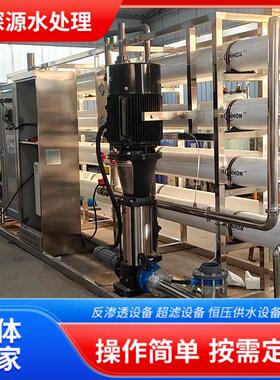 大型反渗透设备1T工业废水净化器全自动纯水设备商用纯净水设备