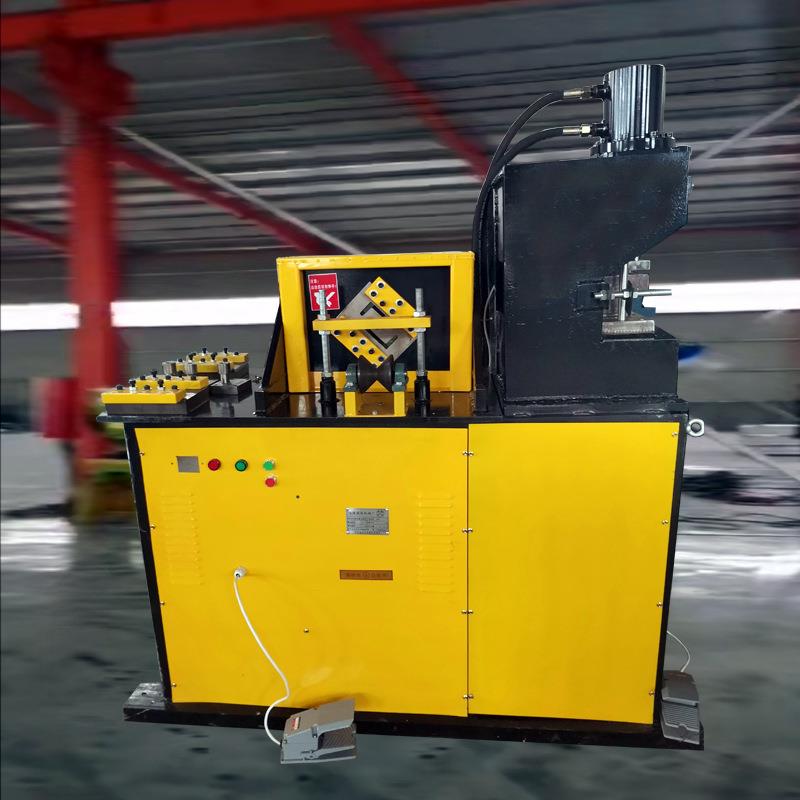 新型二合一液压槽钢角铁矿用切断冲孔机一体机可换模具