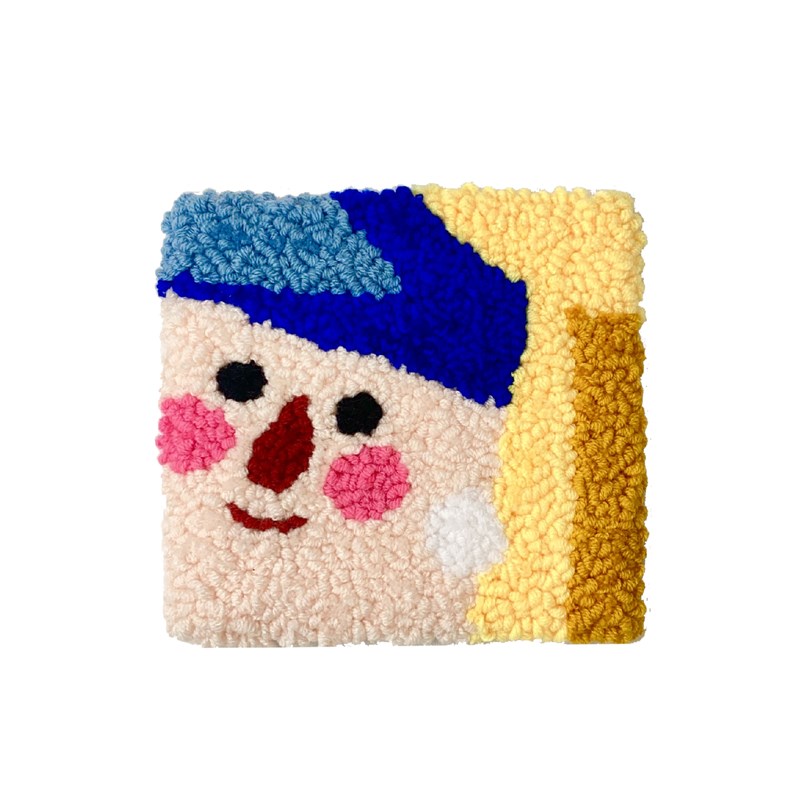 戳戳绣手工diy杯垫o材料包创意名画隔热垫刺绣新手解压家居饰品