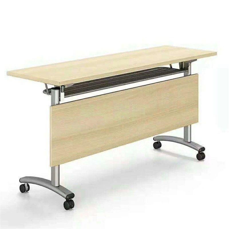 折叠会议培训桌椅学生桌补习班培训D室桌椅两人位长条桌折叠条形