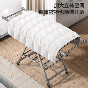 折叠晾衣架落地家用卧室阳台晒衣架室内婴儿凉晒挂衣Y杆晒被子神