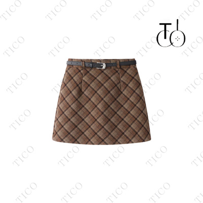 【甜甜专享】TICO汀可【听雨短裙】时尚百搭休闲短裙