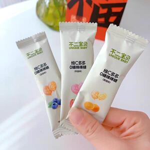 不二宝贝维C多多0糖棒棒糖(草莓蓝莓香橙40g袋)宝宝儿童零食