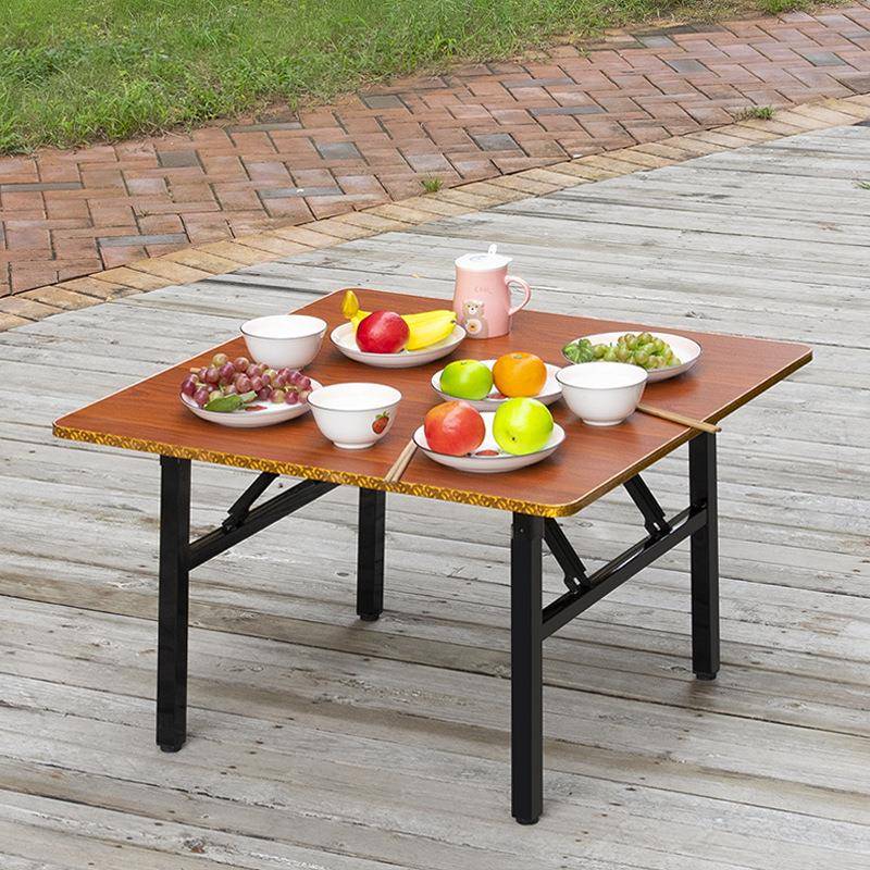 用F956HH6T桌子折方桌出租房叠小矮吃饭饭桌正方形四方小家桌折叠