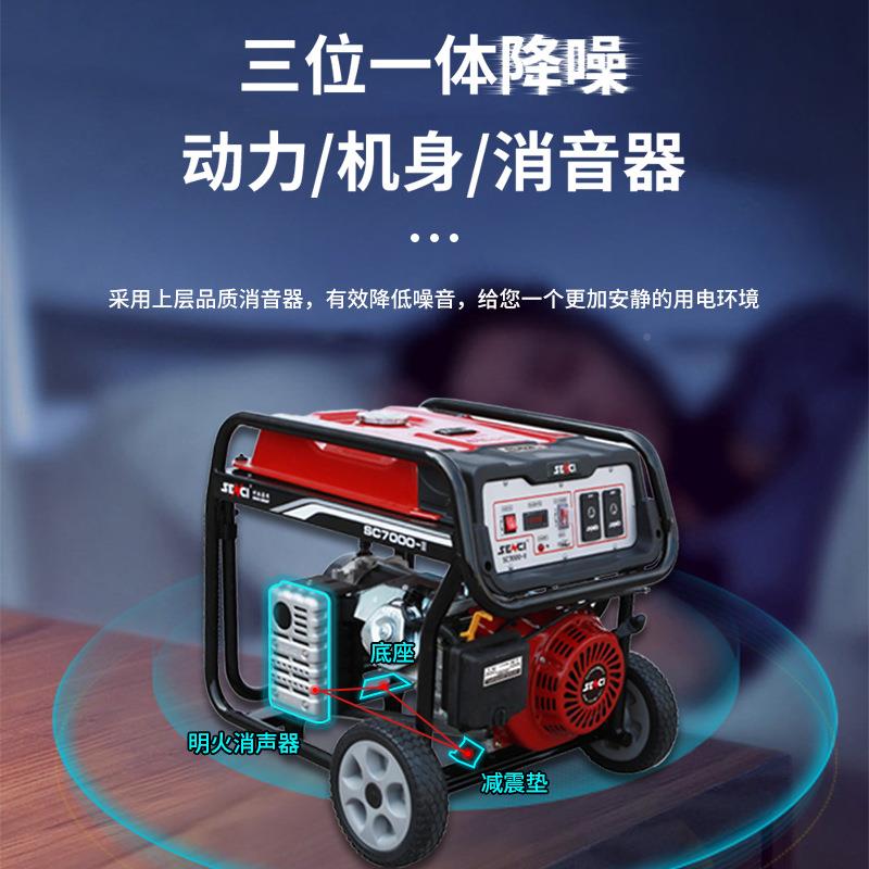 安来发电小发型家用220v单相感性电机汽油机机电户WBV外便携电启