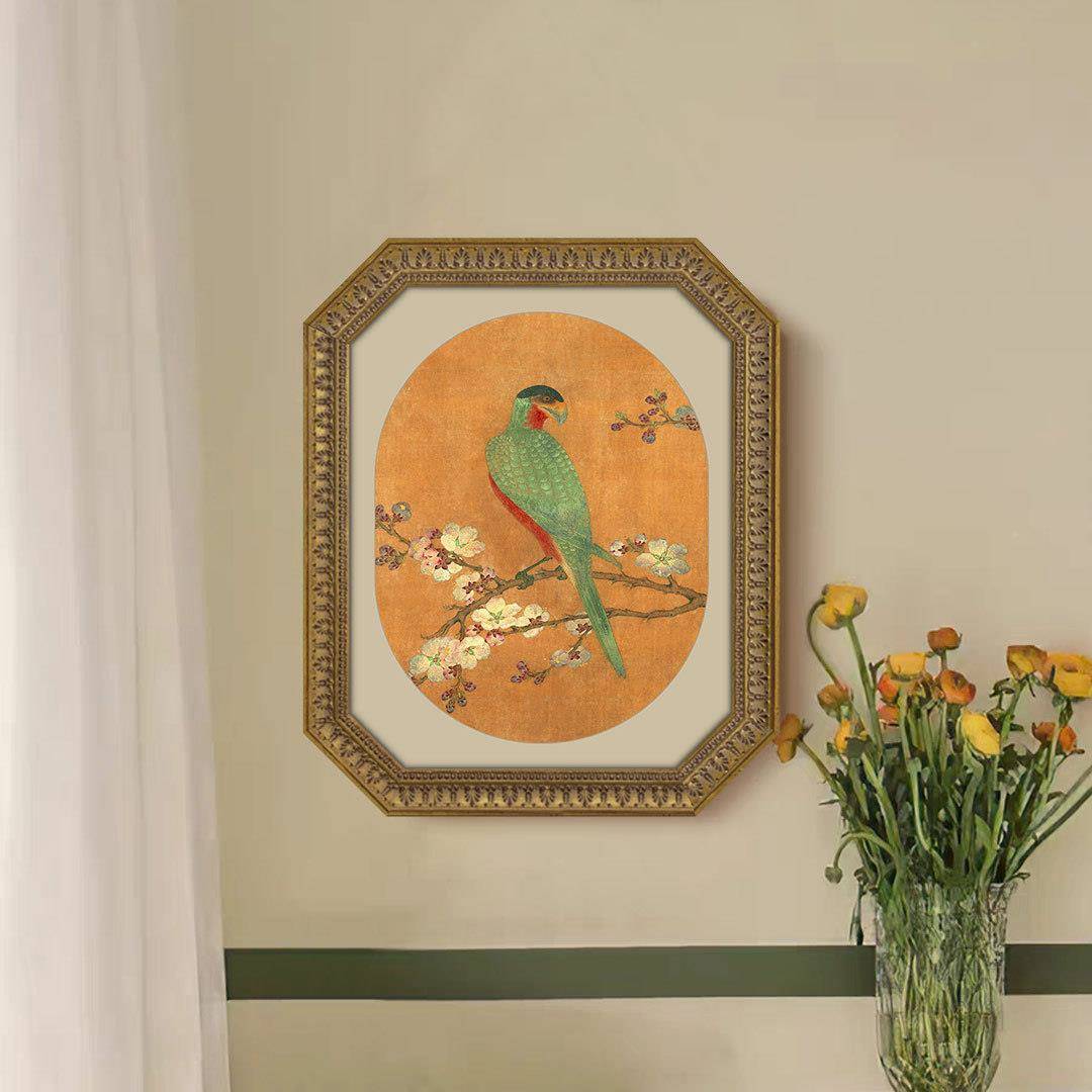 宋徽宗花鸟挂A画东方典法式中国风古装饰RZA画新中玄关卧室壁画15