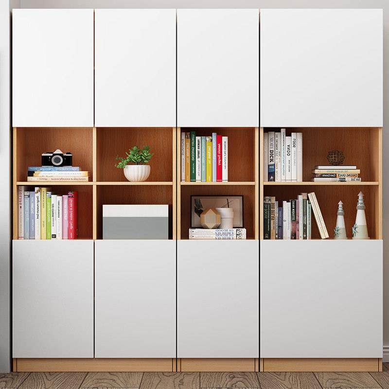 实木书柜板式轻奢简约大容量置物柜收纳柜书橱可定制书架组合