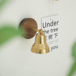 饰铃黄铜风铃挂件 门铃挂件多巴胺推门铃铛商店磁吸门铃家用乔迁装
