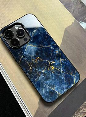 星罗棋布丨言西原创丨玻璃手机壳国风新中式iphone15Promax手机壳膜iPhone14Pro13pro防滑12mini全包11高级