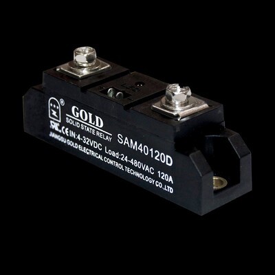 正品江苏固特GOLD单相120A工业级固态继电器SAM40120D直流控交流