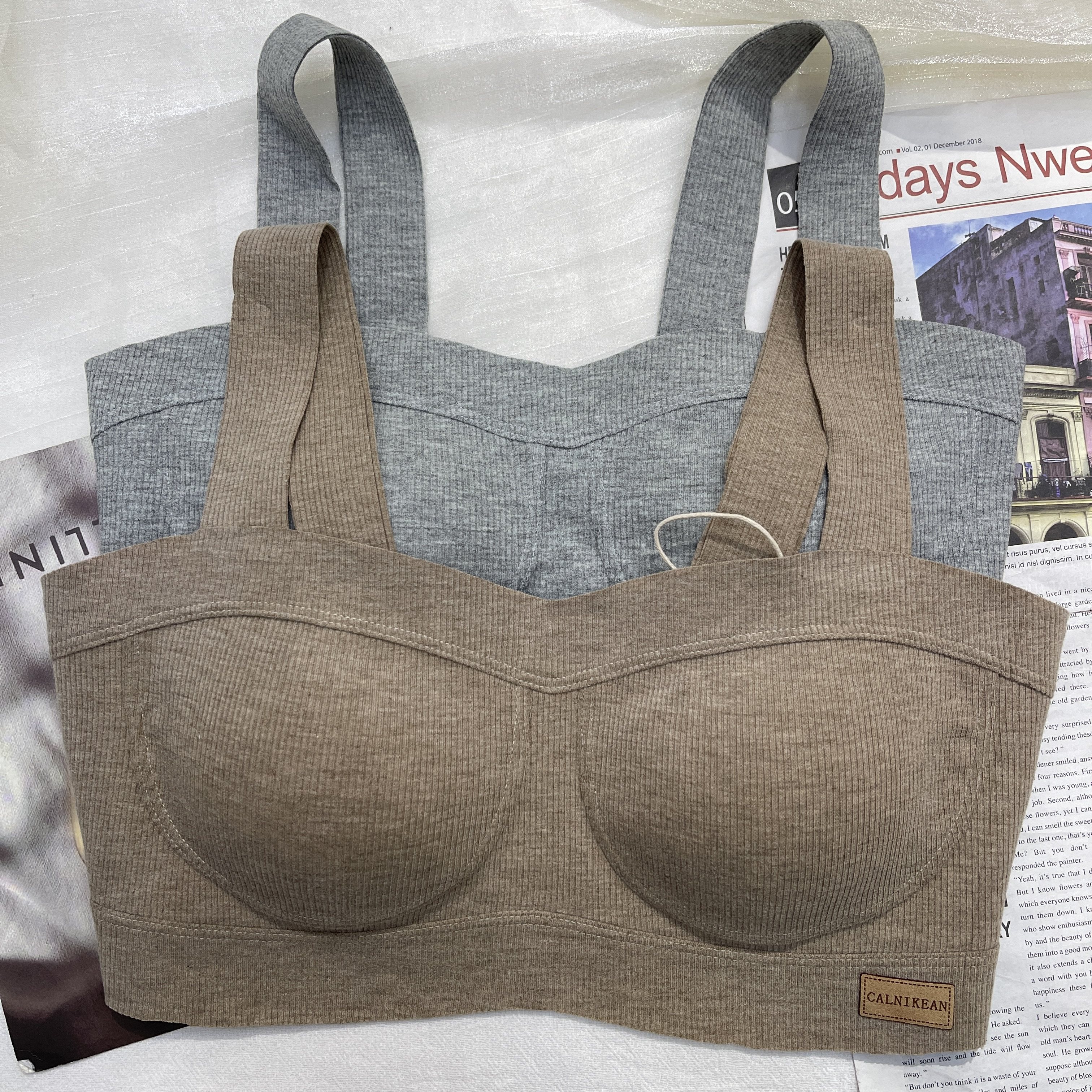 秋冬磨毛宽肩带背心式小胸聚拢内衣女固定杯舒适内搭文胸,女士内衣/男士内衣/家居服,文胸,淘宝优惠券,粉丝福利购,淘宝优惠卷