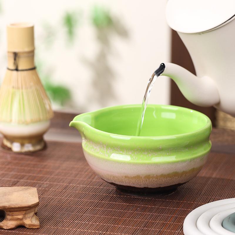 日式茶道抹本茶碗竹根器滤网勺142竹百立茶具创意过滤抹零配件茶