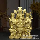 铜像铜福禄寿ZAR人像铜盆雕摆件铜聚宝家像居公室装 饰品工艺办品