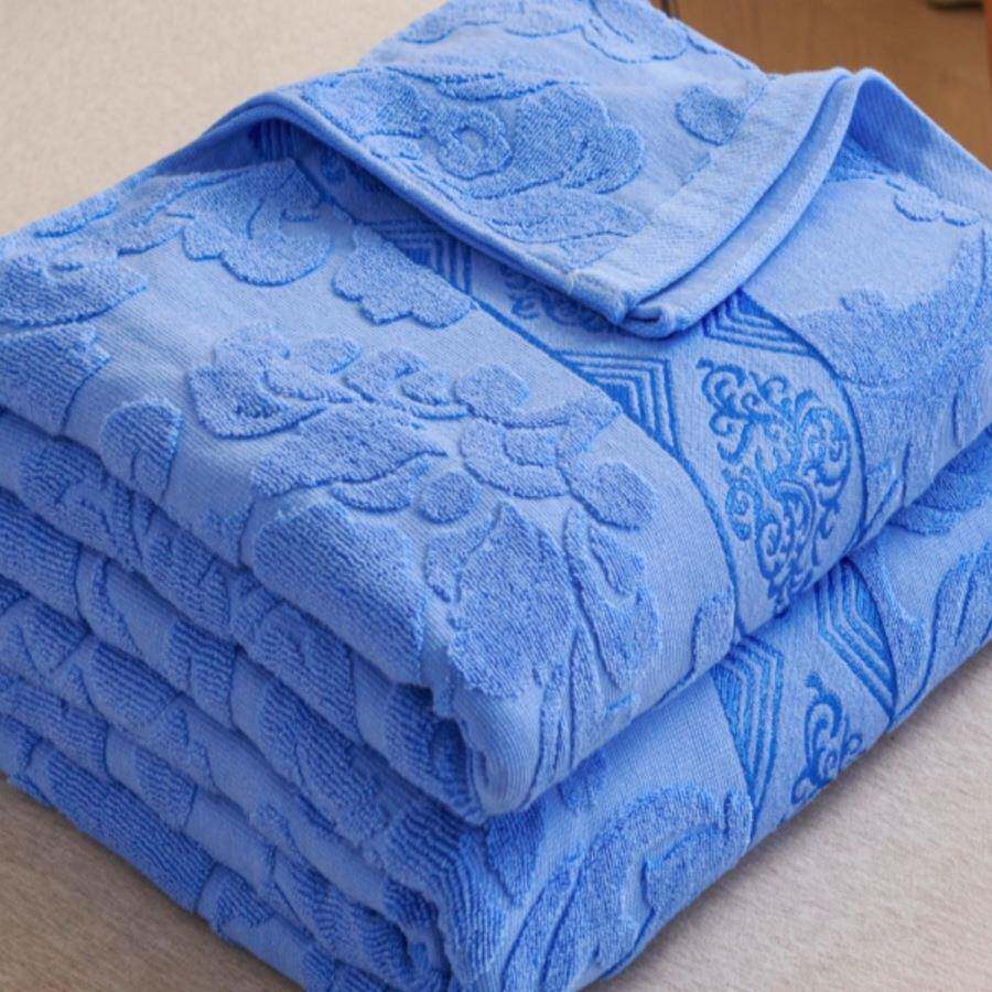 上F99MJHH6海老牌纯棉毛巾100毯老式毛巾毯被怀旧成人夏季午睡盖