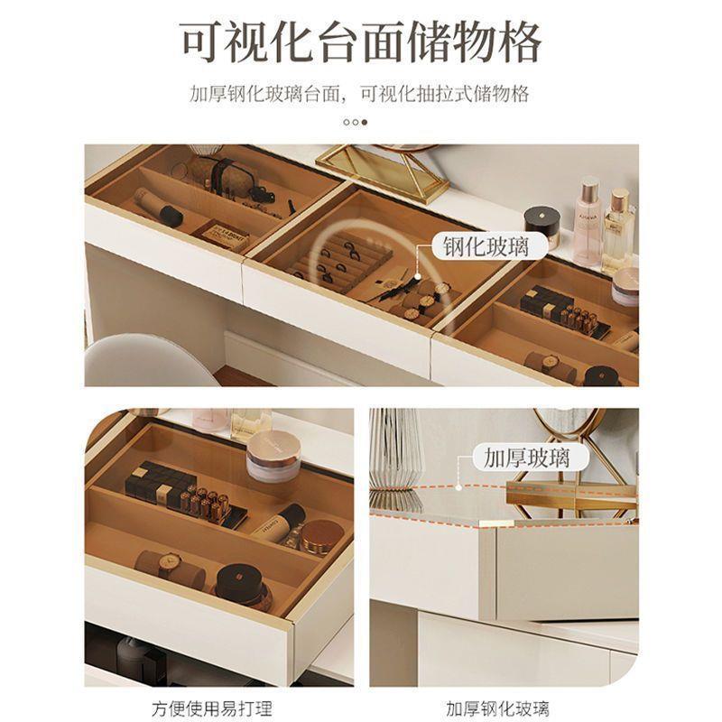 tn梳妆台zN8JHmKt多功能化台妆桌梳妆2025h款梳妆台小子户型l型桌
