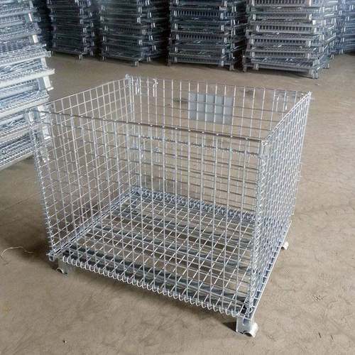 东山厂移动存储笼件重BKD型仓库脚轮配折叠周转笼五金金属推车