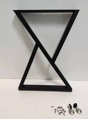 简约艺脚办公桌桌腿奢简约XYP五桌金铁家具桌腿实木轻桌子五金配