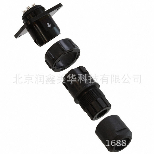 JAE圆形母头连接器IP67防水