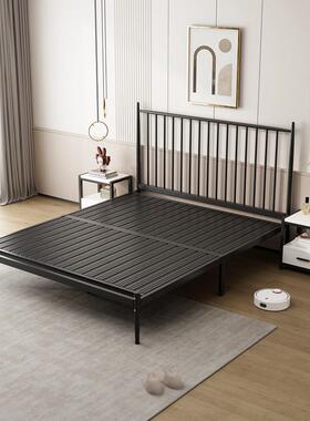 经粗济型家用铁艺床双床现代简约排骨架卧室铁VUD床人床架加人加