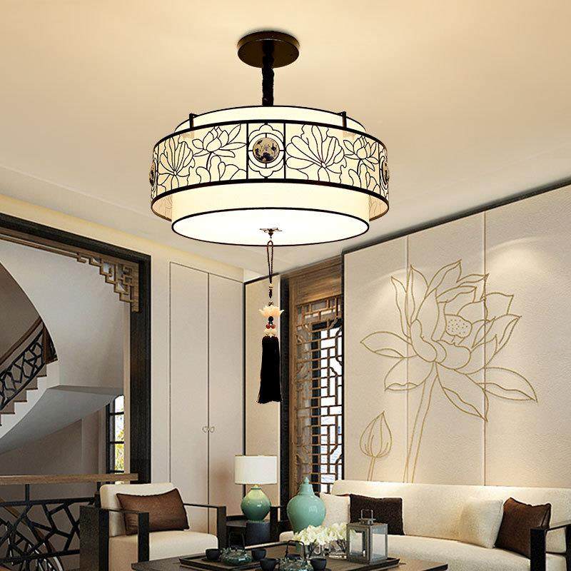 新中式吊灯复古厅客厅840大灯气家用餐厅现简约客灯中代国风创意,家装灯饰光源,智能吊灯,淘宝优惠券,粉丝福利购,淘宝优惠卷