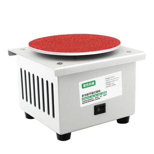 小型磨6SKV寸打磨机砂纸粘盘台机电动多功能打抛孔光机夹磨头光机