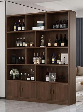 实约木酒柜家用客厅置物架型展QGV架示柜简小玄关柜靠墙隔断柜酒