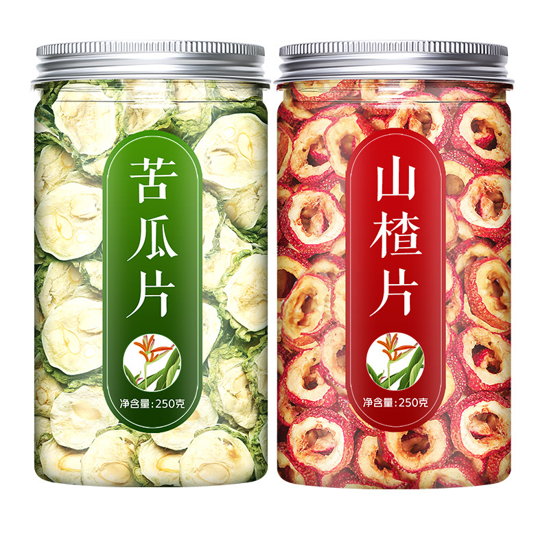 苦瓜片干纯原味苦瓜茶干苦瓜山楂泡水喝的天然农家新货果蔬苦瓜茶