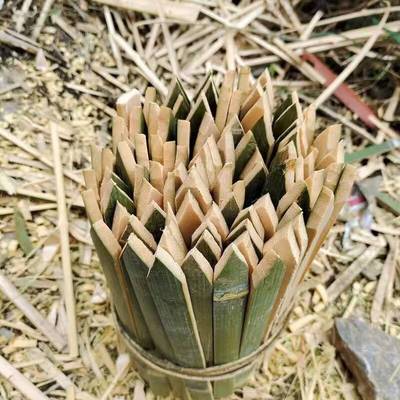 竹片桩工地放样用地插竹子测量竹桩工程尖头毛竹片测绘竹片毛竹桩