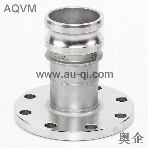 长款、短款阳端法兰接头，不锈钢E型带法兰快速接头可退换接头