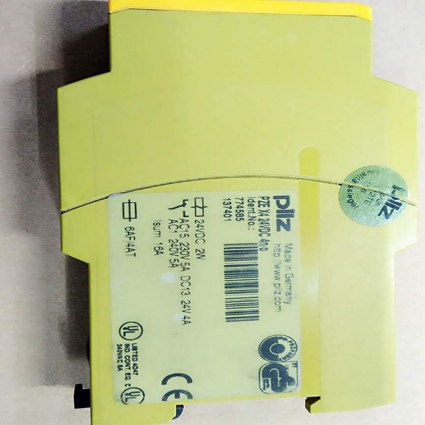 原装拆机皮尔兹PILZ安全继电器PZE X4现货PZEX424VDC 4n/0功能完