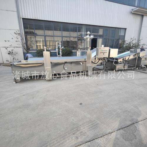 蔬菜蒸煮漂烫机山野菜青豆毛豆清洗机供应红薯清洗漂烫流水线