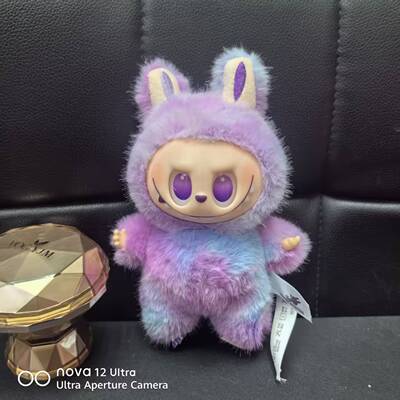 包包挂件祖国版搪胶毛绒公仔挂摆件玩偶潮玩搪胶娃娃渐变色