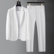 两件套 抗皱易打理商务宴会主持西装 高端休闲白色西服套装 男春夏季