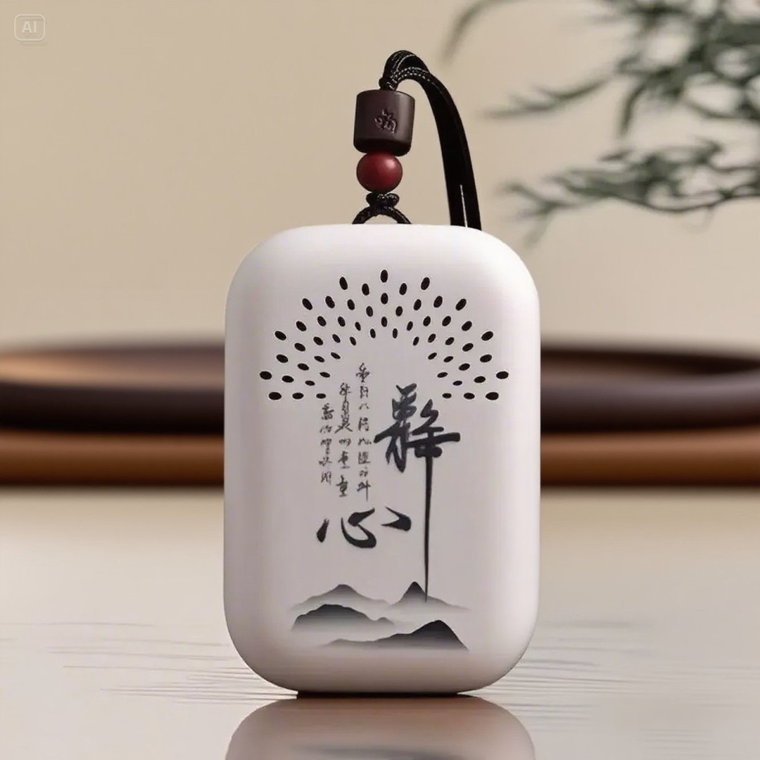 挂脖吊坠插卡充电耳机单曲循环