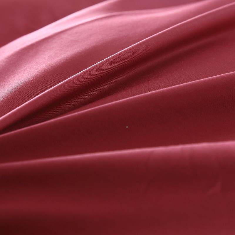 RI0T四季简约素色酒MLW红色单床品单纯棉款斜纹活纯性印染色单色