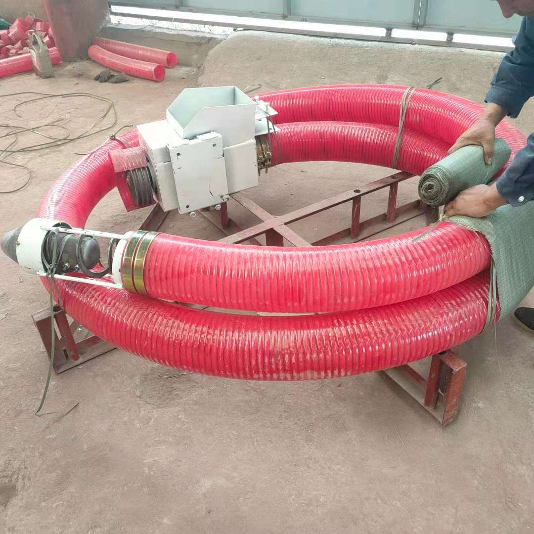 双头中驱软管吸粮机 沙场螺旋式大管径提沙机 抽沙机按需配置